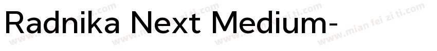 Radnika Next Medium字体转换